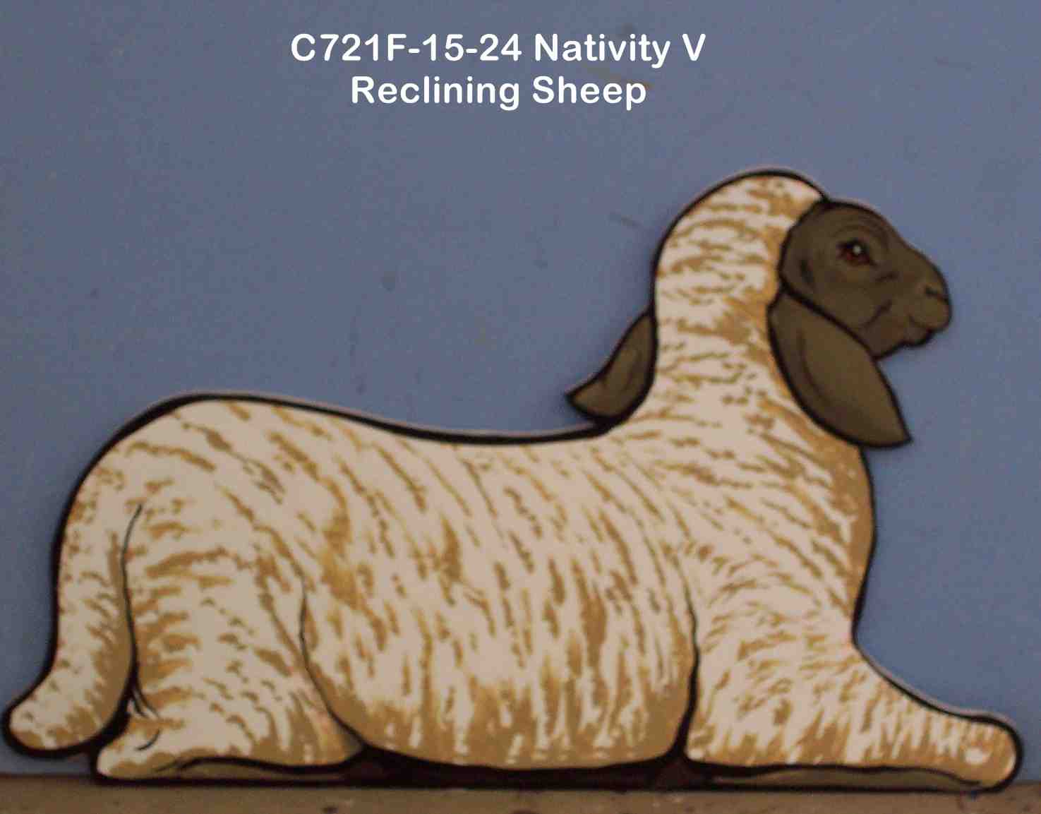 C721FNativity V: reclining Sheep